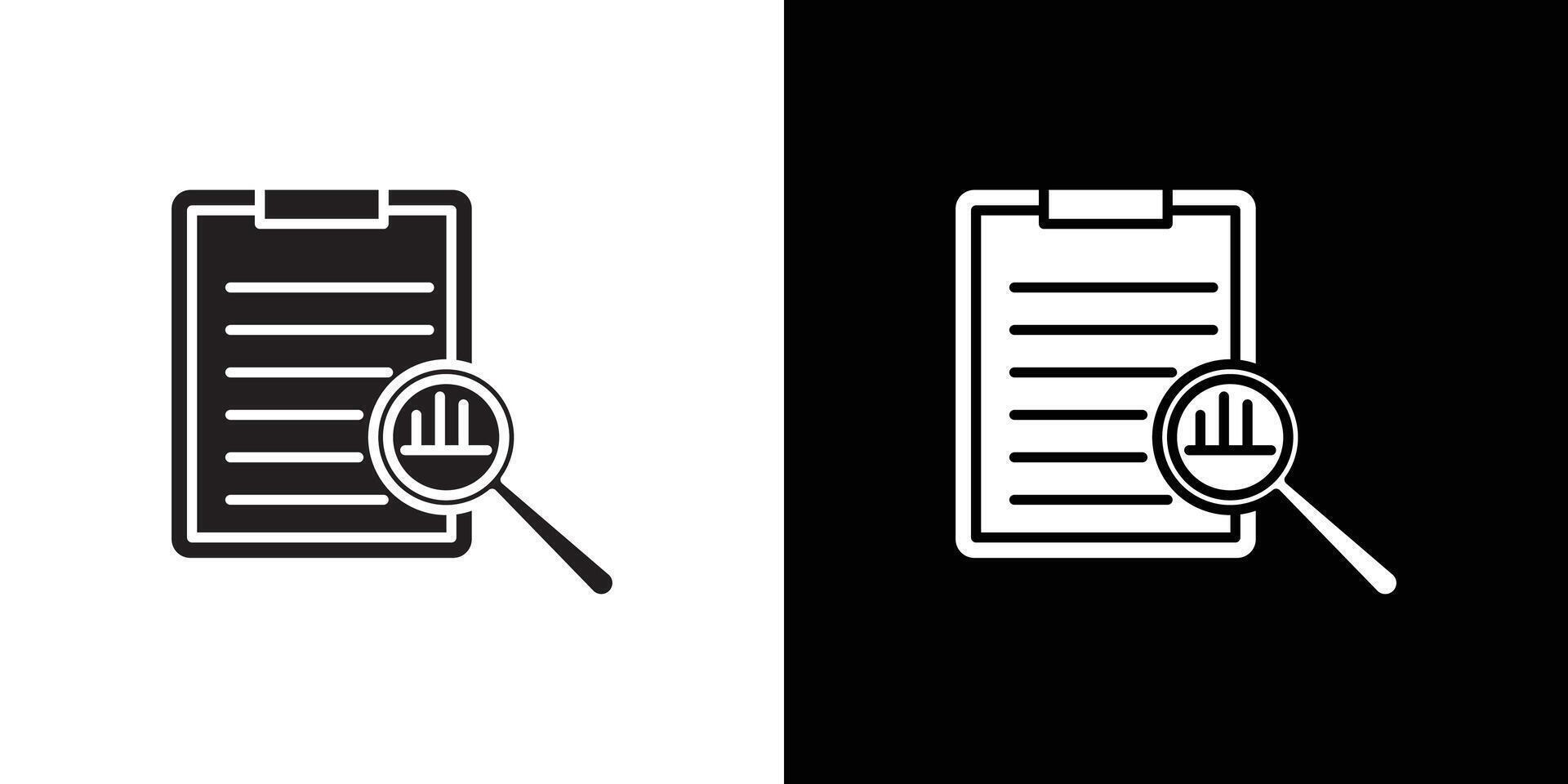 data analysis icon Black line art logo set vector