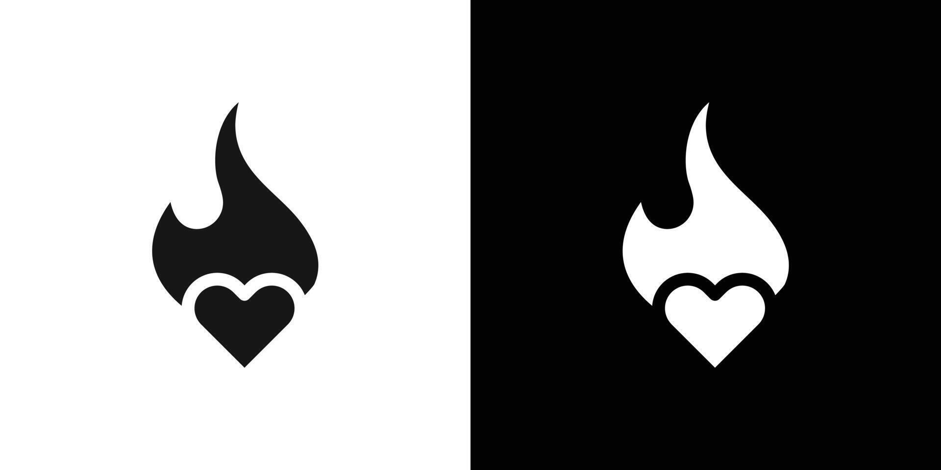 Passion icon Black line art logo set vector