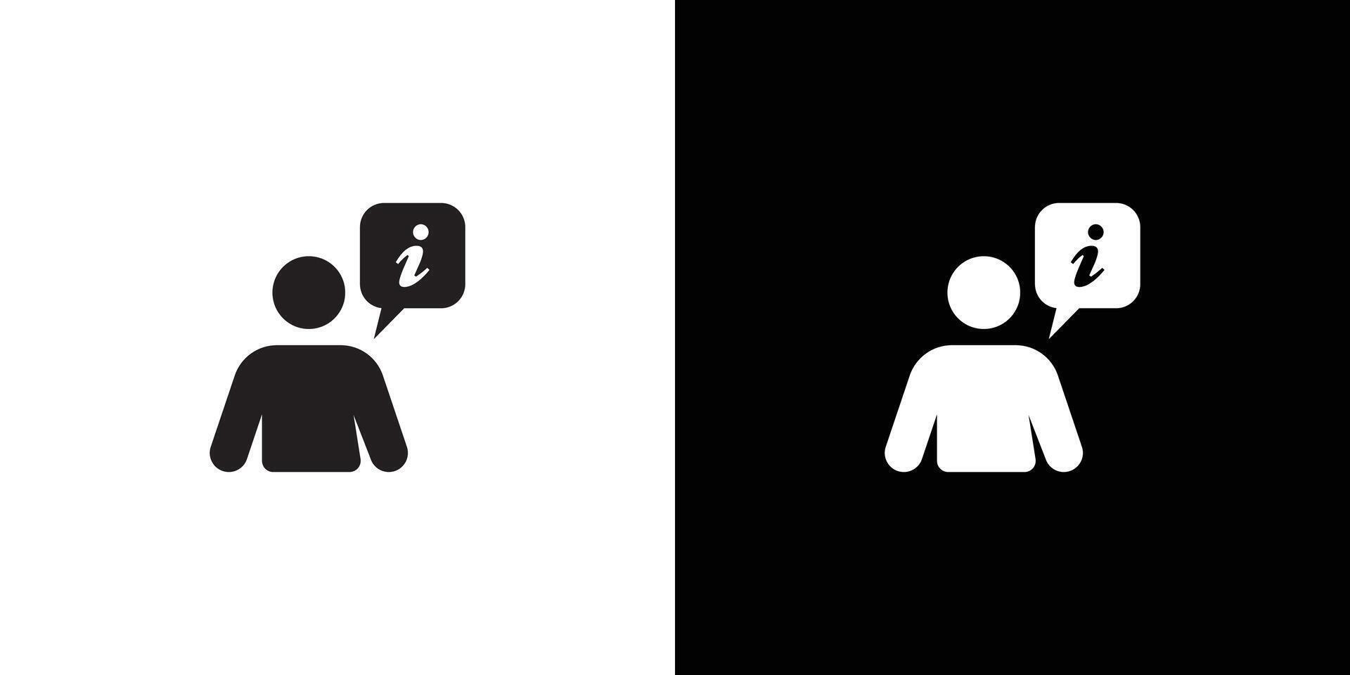 User information icon Black line art logo set vector