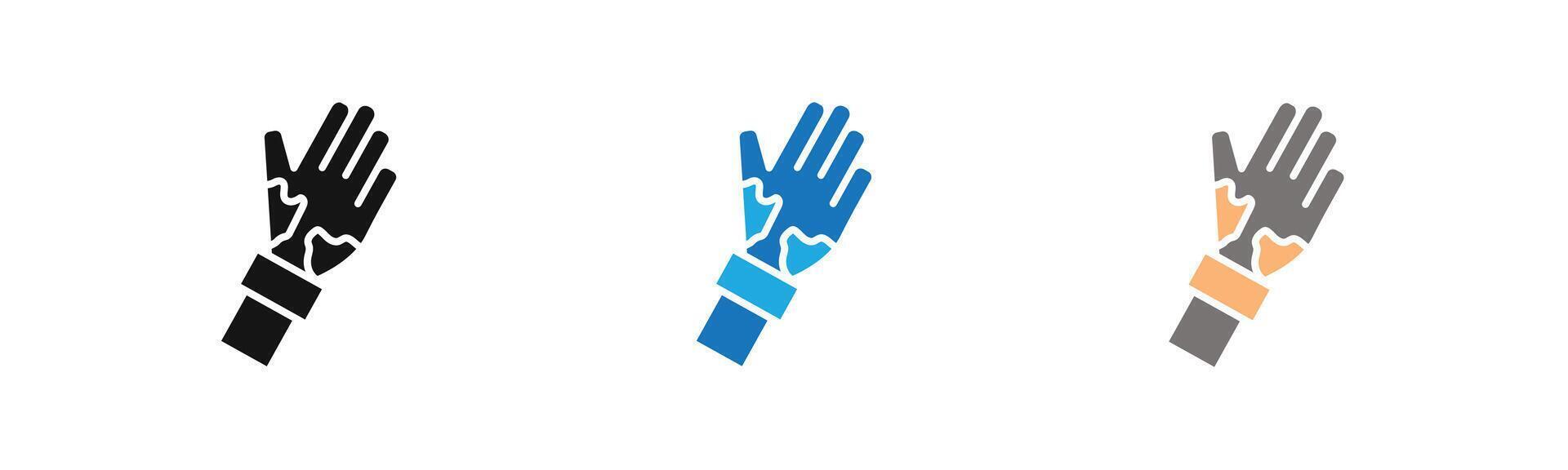 mottled skin icon outline collection or set in black and white vector