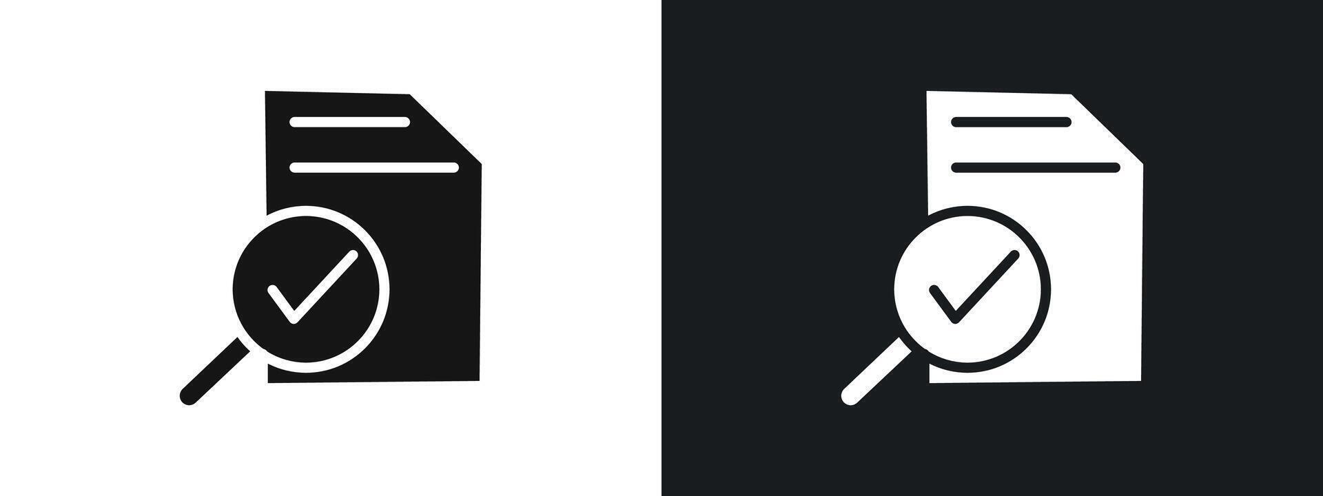 assessment icon linear graphics set in black vector