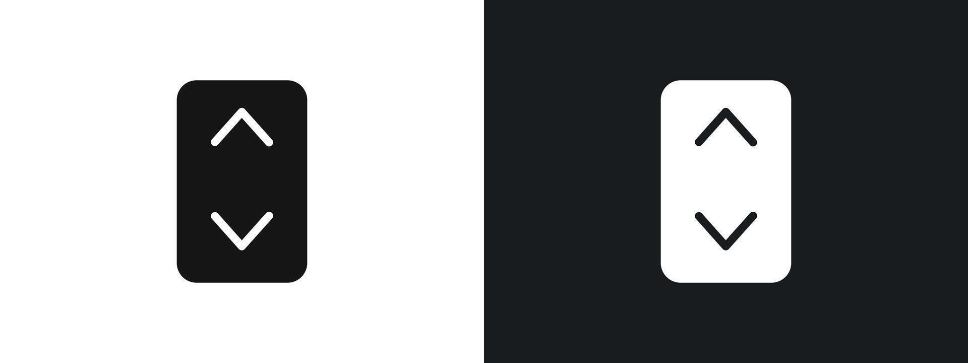 flip icon linear graphics set in black vector