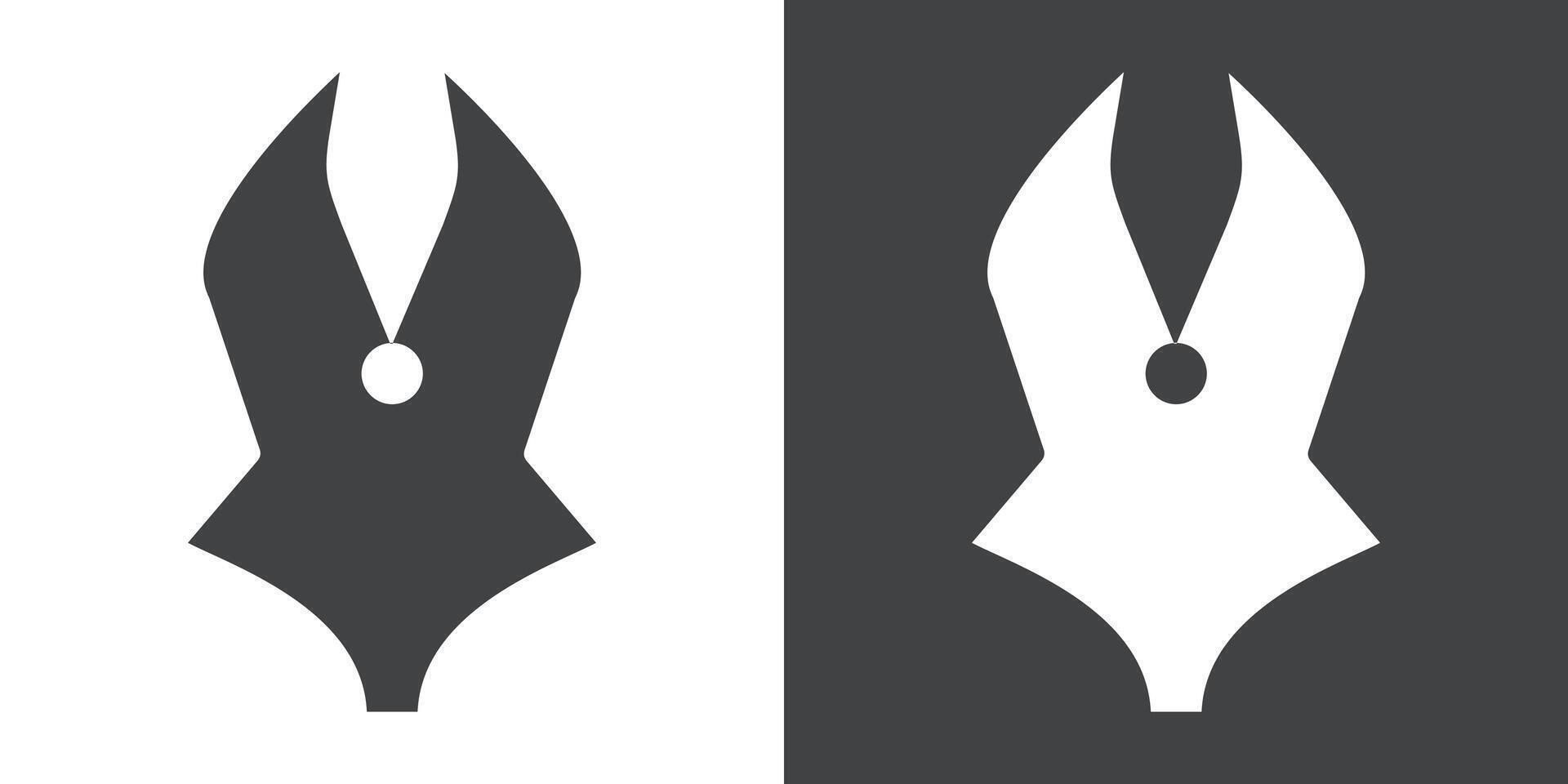 Corset icon Flat set in black and white color vector