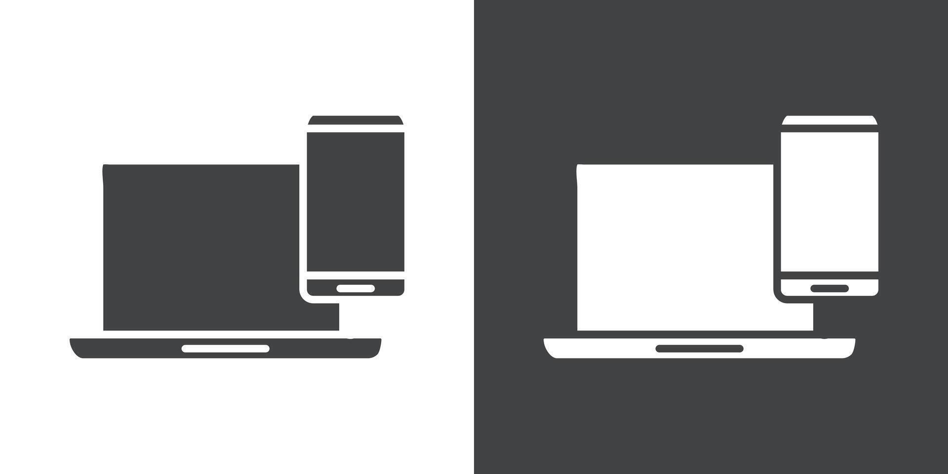 data analysis icon Flat set in black and white color vector