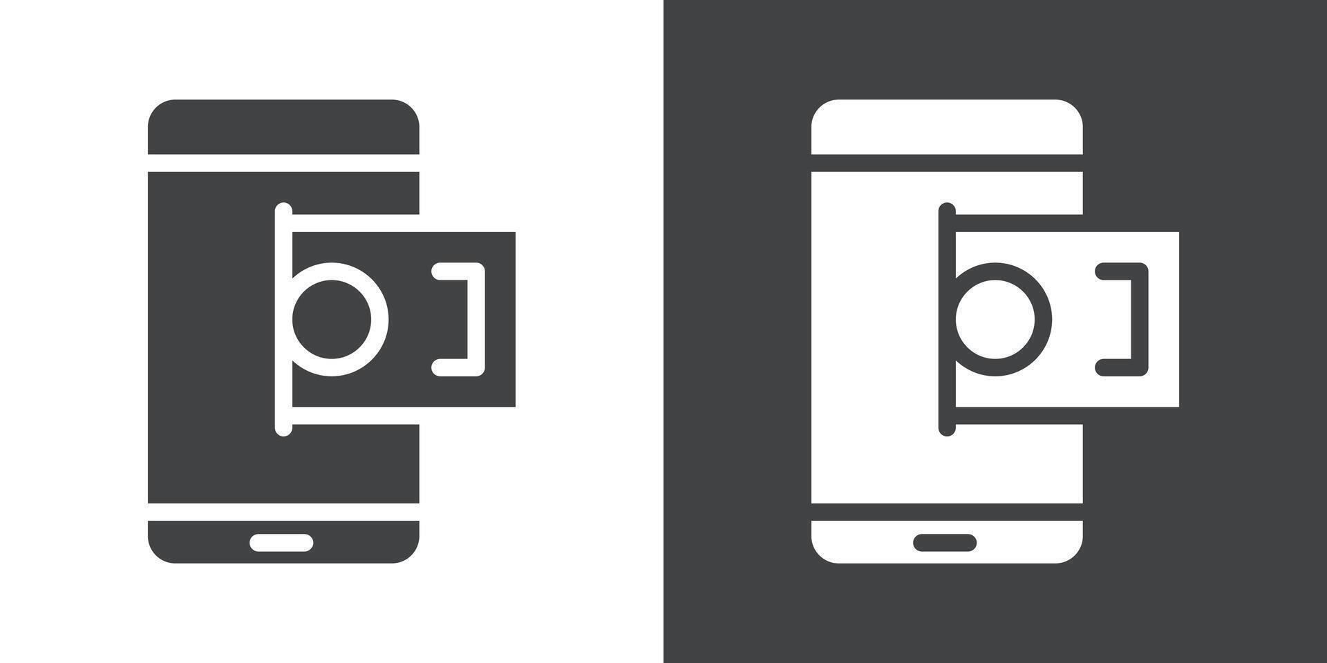 Payment method icon Flat set in black and white color vector