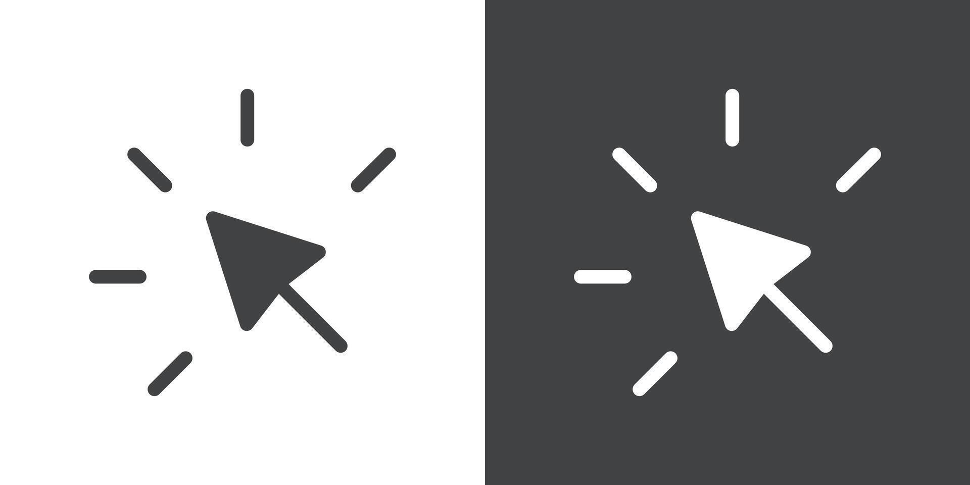 select element icon Flat set in black and white color vector