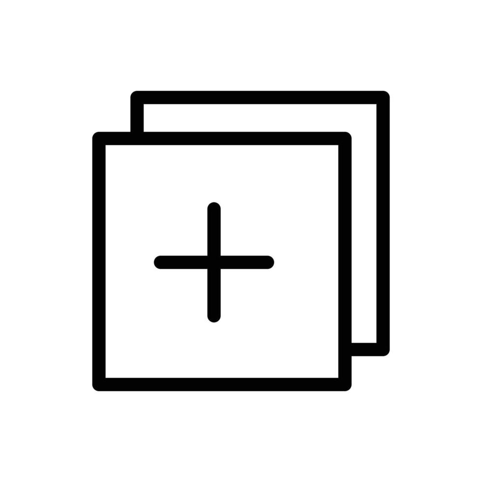 Add new icon Logo symbol outline set vector