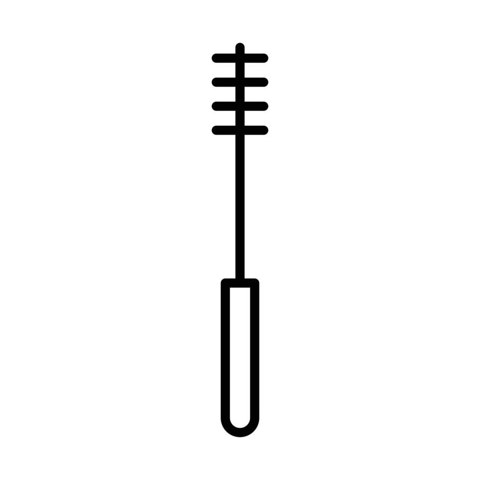 Bottle sweeper cleaning brush icon Logo symbol outline set vector