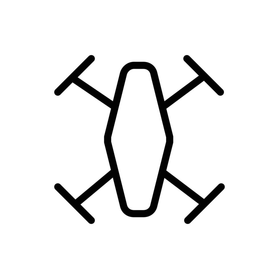 Drone Technology icon Logo symbol outline set vector
