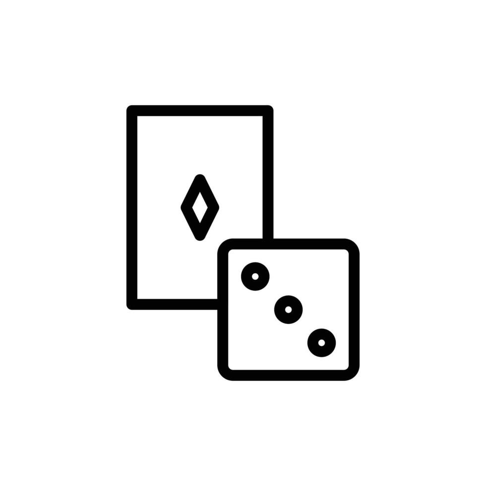 Thrilling Gambling Icon for Casino and Gaming Graphics Perfect for Representing Casino Games and Gambling Activities in Entertainment Media vector