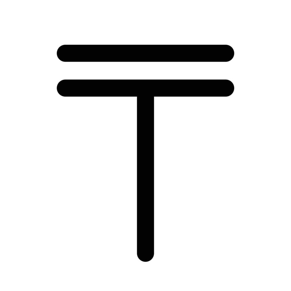 Monetary Kazakhstan Tenge Icon for Finance and Currency Graphics Perfect for Representing Kazakhstan's Currency and Economic Symbols vector