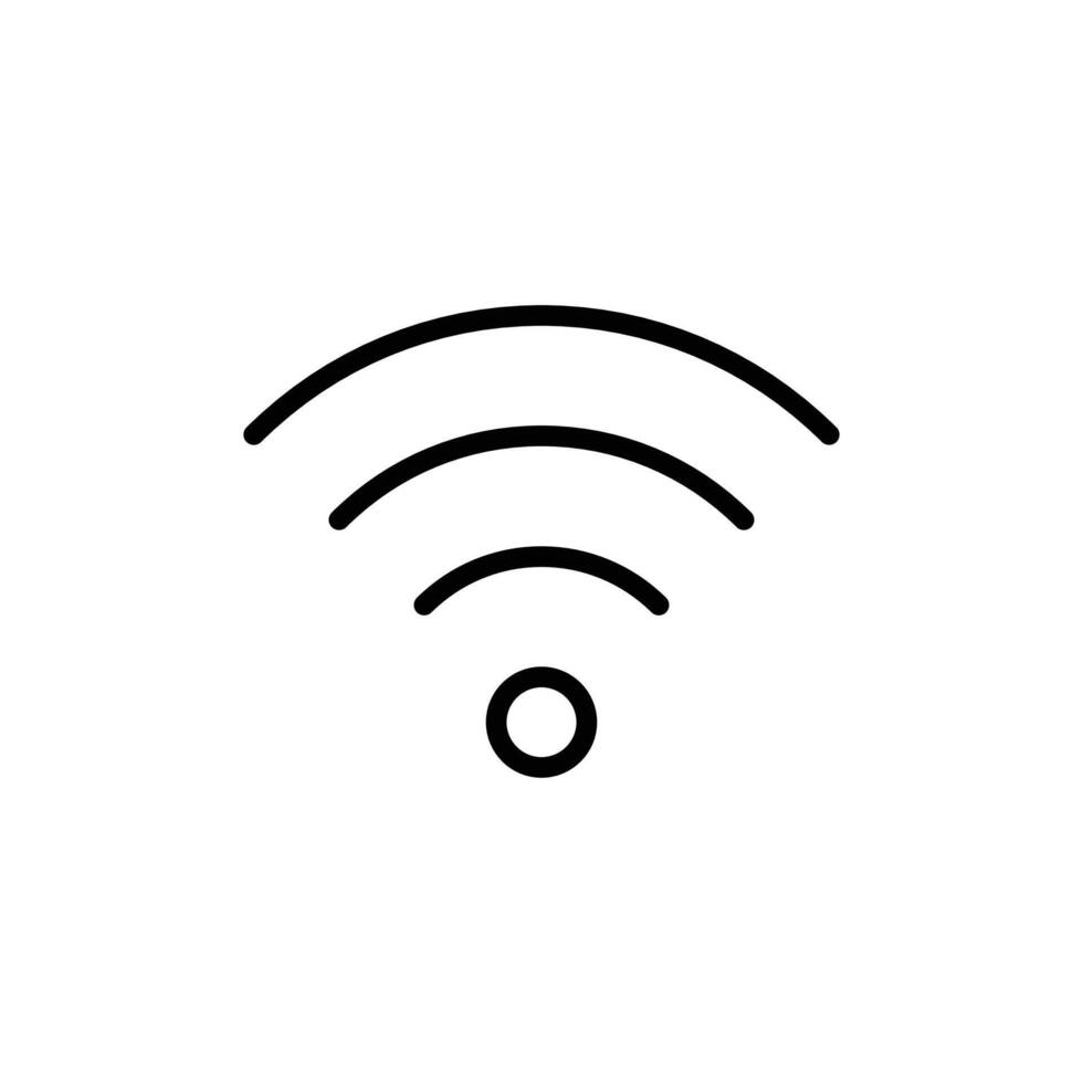 Connectivity Signal Icon for Communication and Technology Graphics Essential for Representing Signal Strength and Connectivity vector