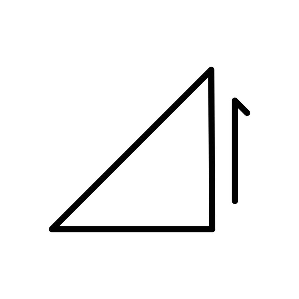 Uphill icon Logo symbol outline set vector
