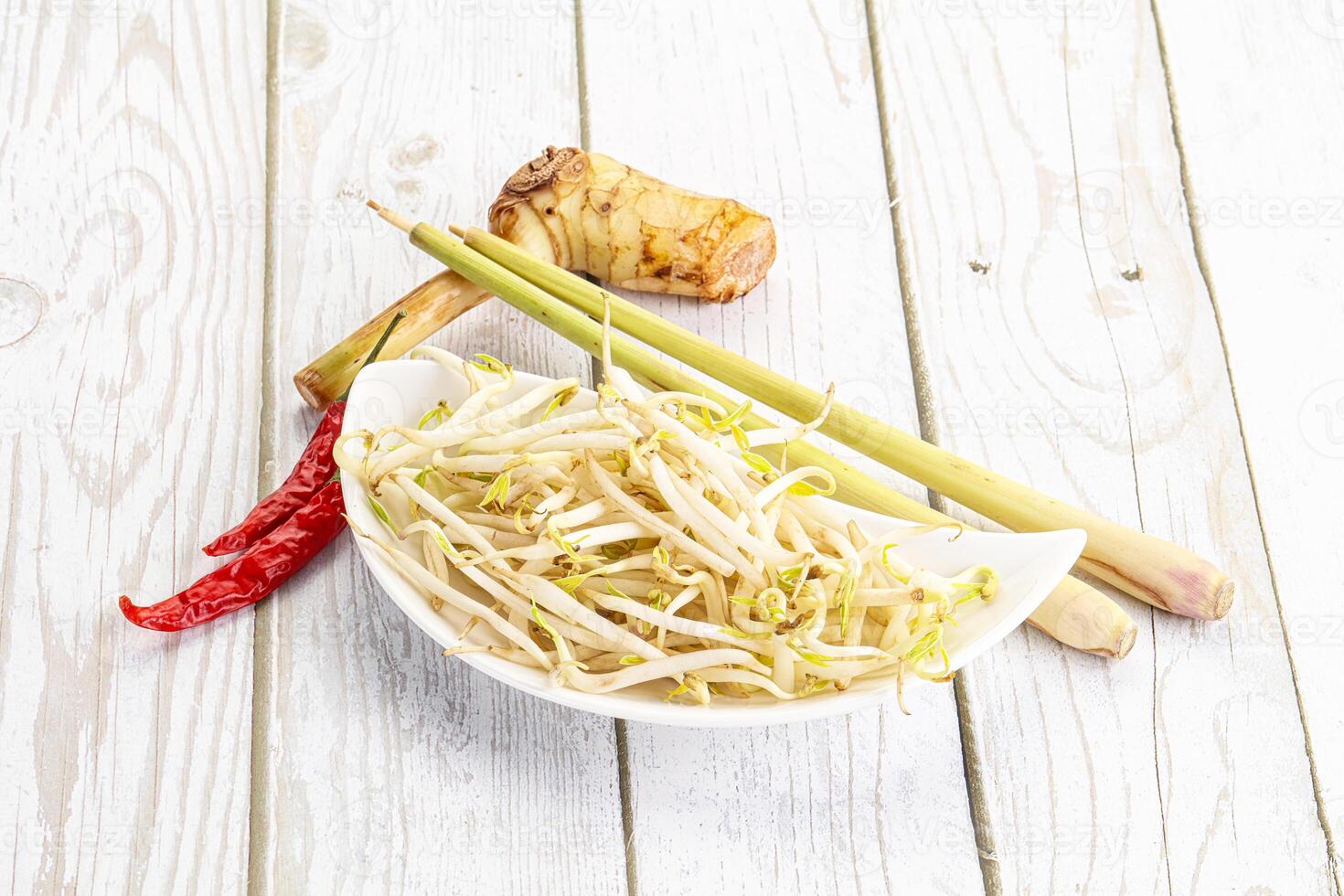 Asian cuisine Mash bean sprout photo