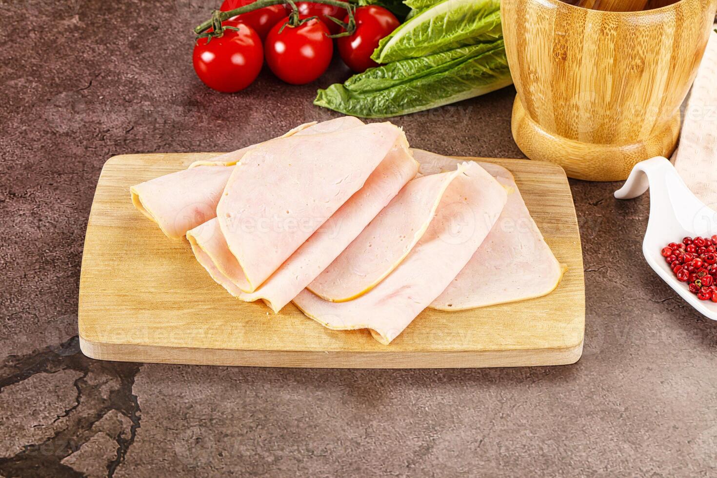 Turkey ham Campana few slices photo