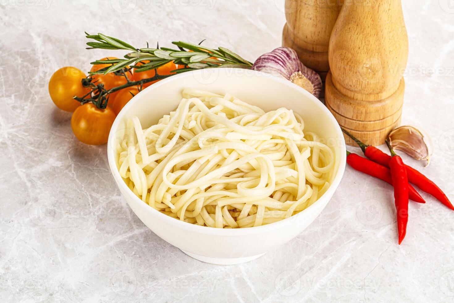 Traditiona Asian cuisine - Udon noodle photo