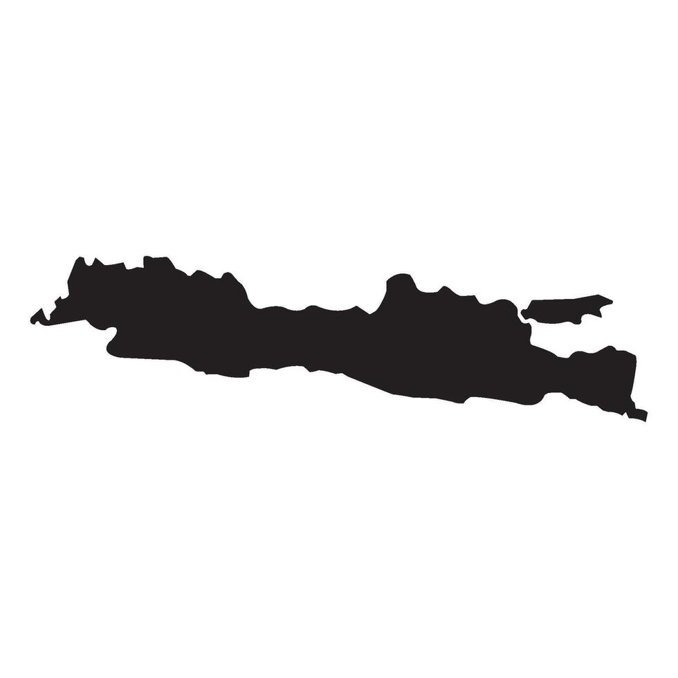 Indonesian Java island map design vector