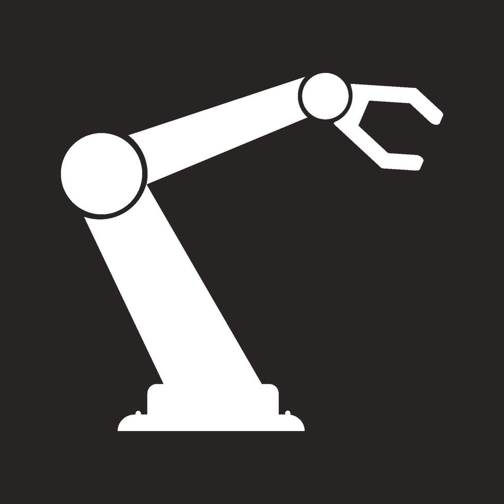 industrial robot design vector
