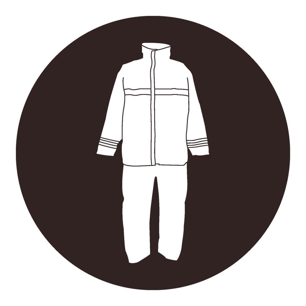 simple design of a set of raincoats vector