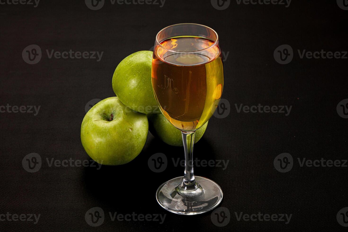 Fresh sweet natural apple juice photo