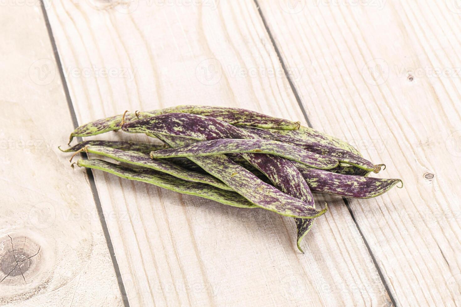 Raw green bean string heap photo