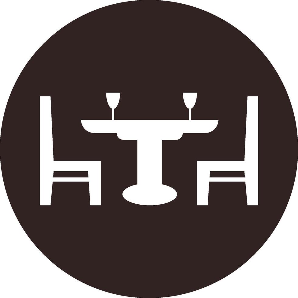 dining table set icon design vector