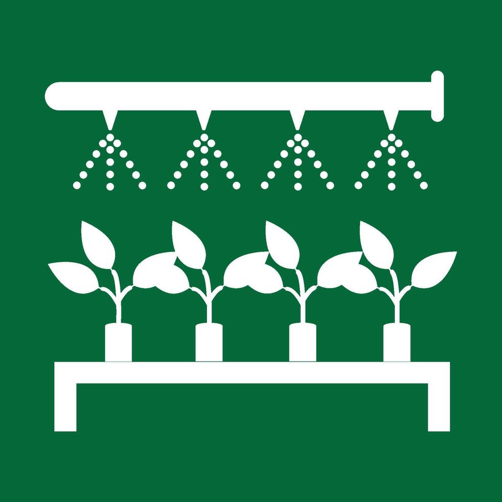 irrigation system or plant watering design. vector