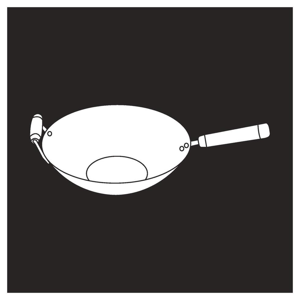 simple frying design vector