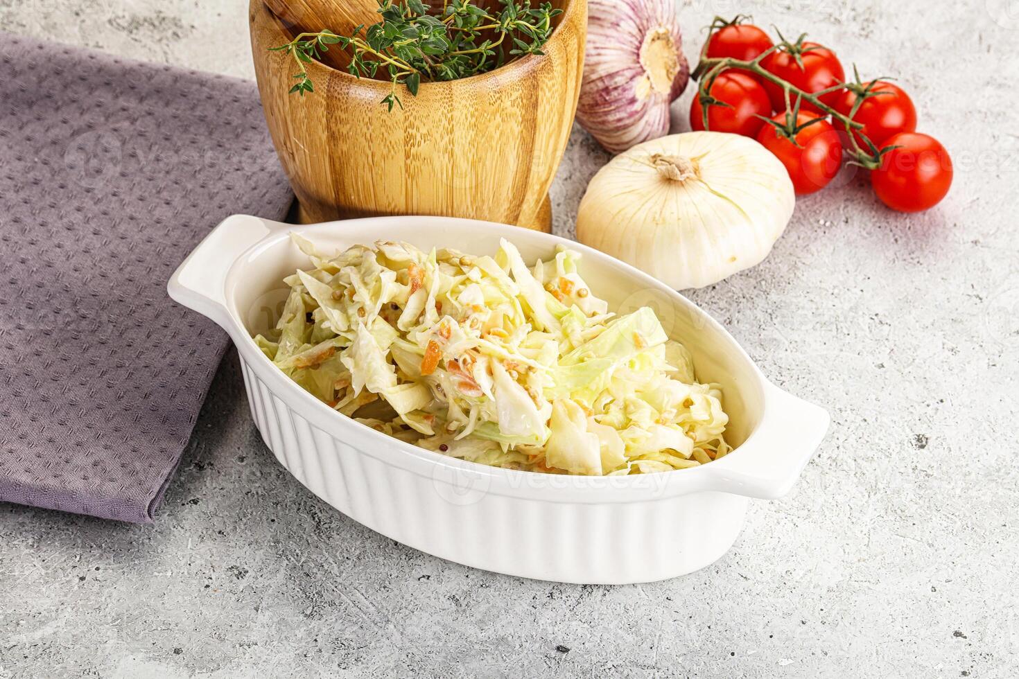 Dietary tasty Cole slaw salad photo