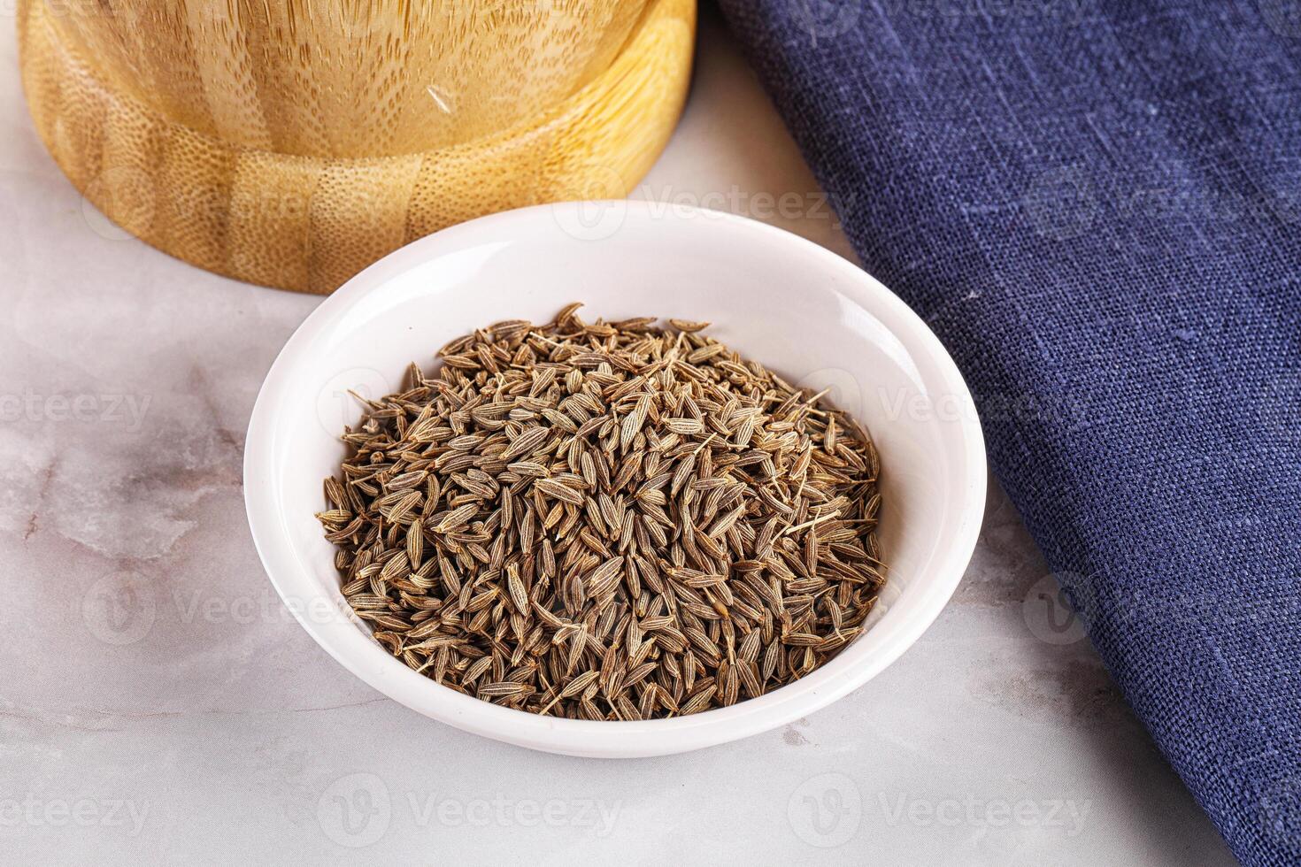 Zeera seeds in the bowl photo