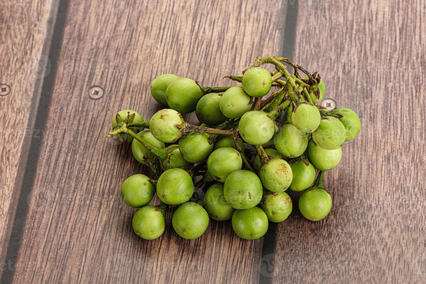 Raw ripe wild pea eggplant photo