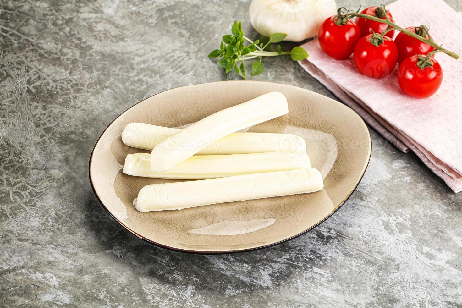 Mozzarella cheese stick heap snack photo