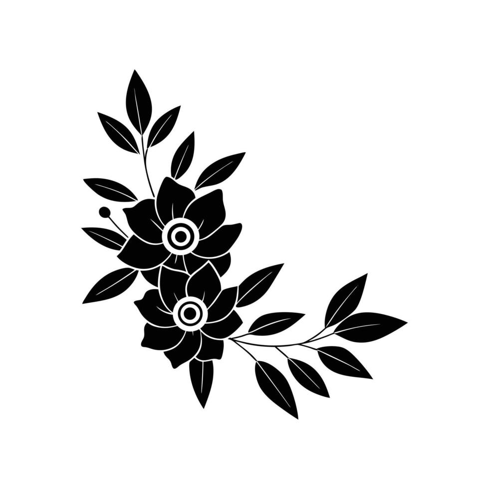 A realistic floral design art vector