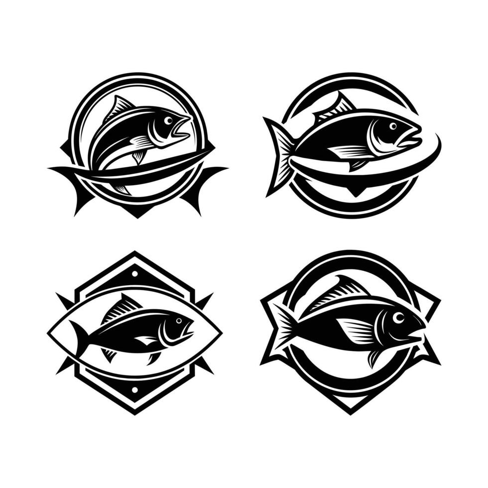 A fishery company Logo Design vector