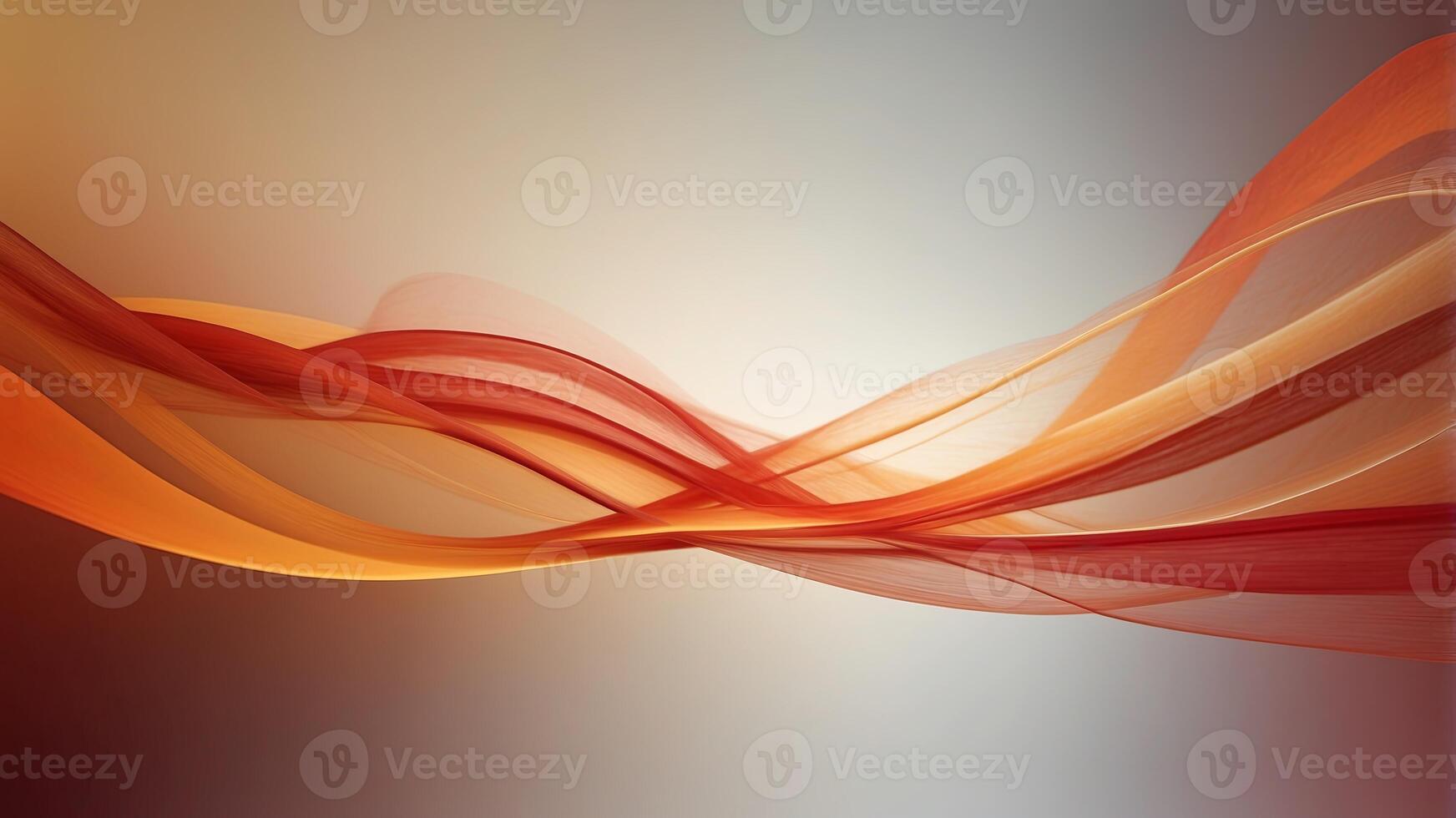 Vibrant Red and Orange Wavy Lines Background with Star Abstract Artistic Design for Travel and Beauty Concept. photo