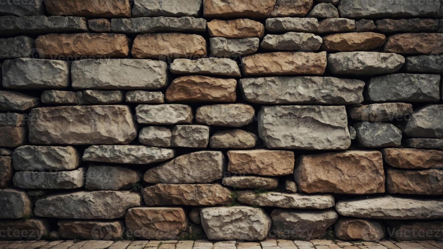 surface rock grungy and background stonework weathered with room Rural. photo