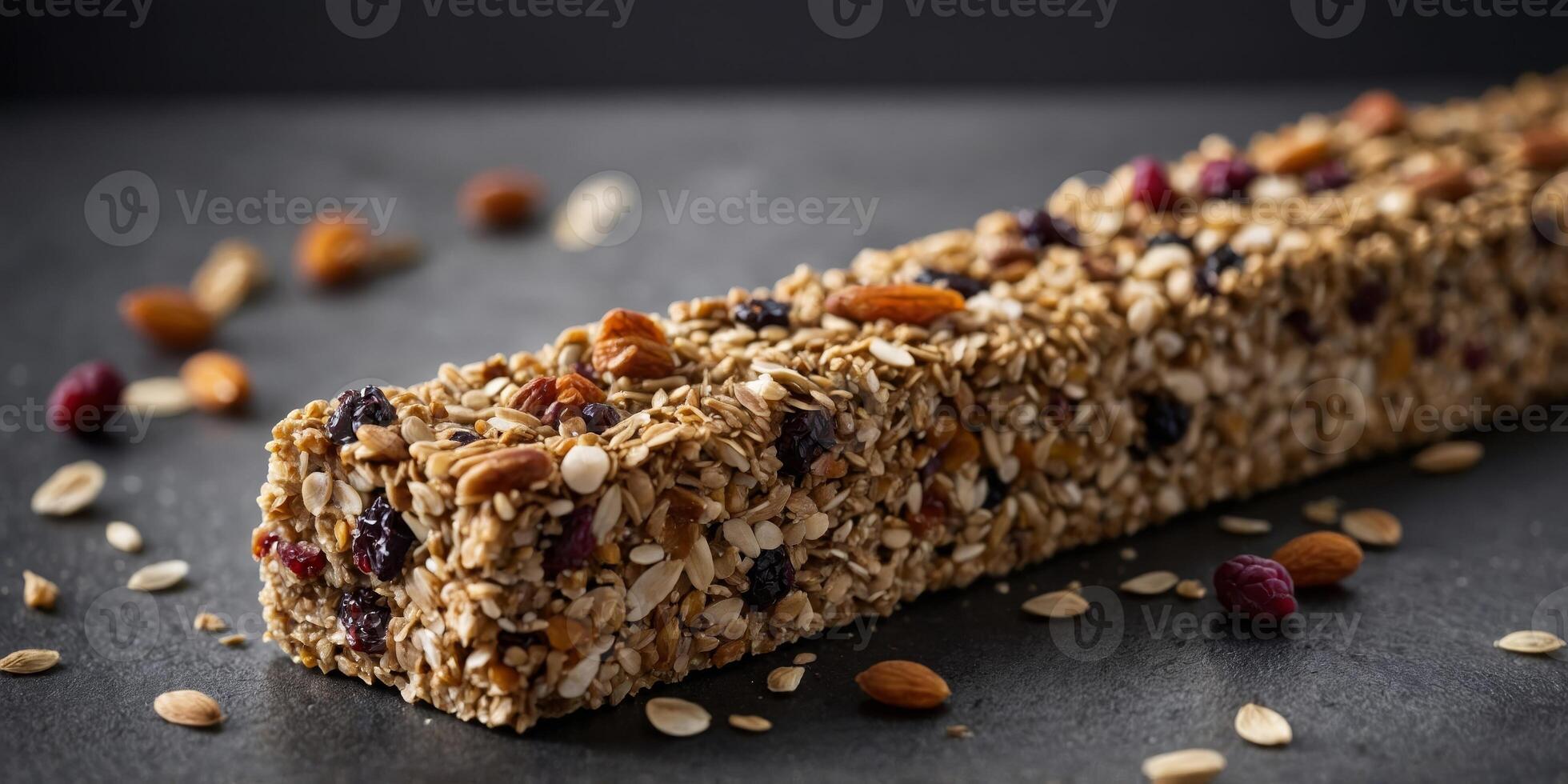 A tray of crispy buckwheat granola bars made with rolled oats dried fruit and chopped nuts providing a delicious and energypacked snack for onthego. photo