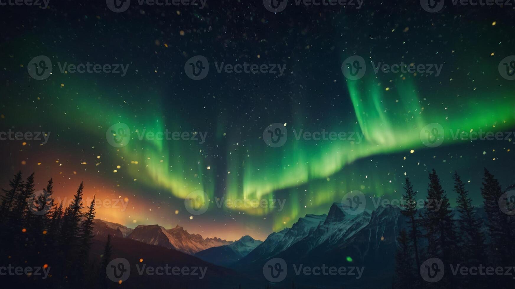 A dynamic background inspired by the Northern Lights. photo