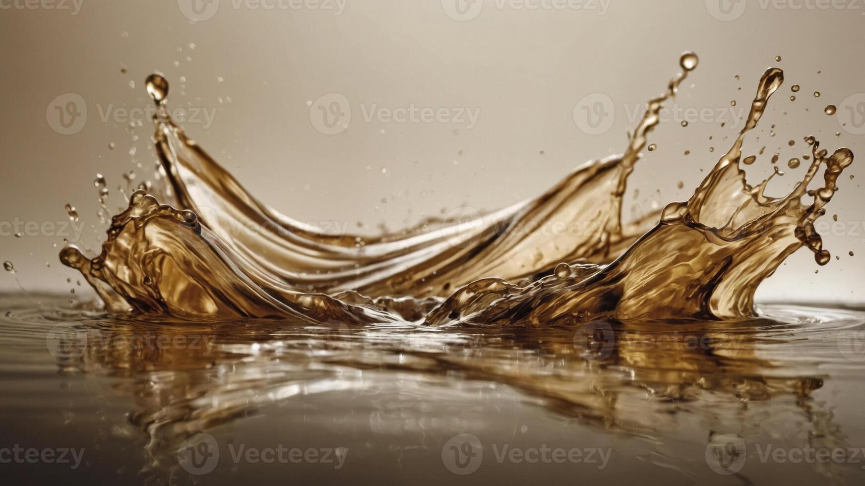 concept art Abstract motion dynamic close-up, liquid, beige of Splash. photo