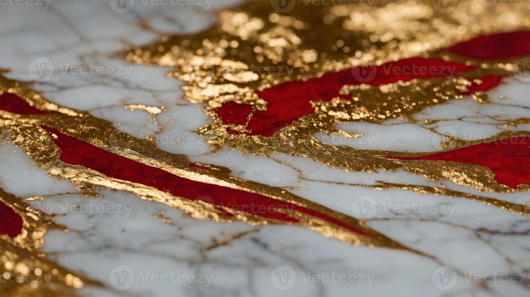 background marble gold and red of up Close. photo