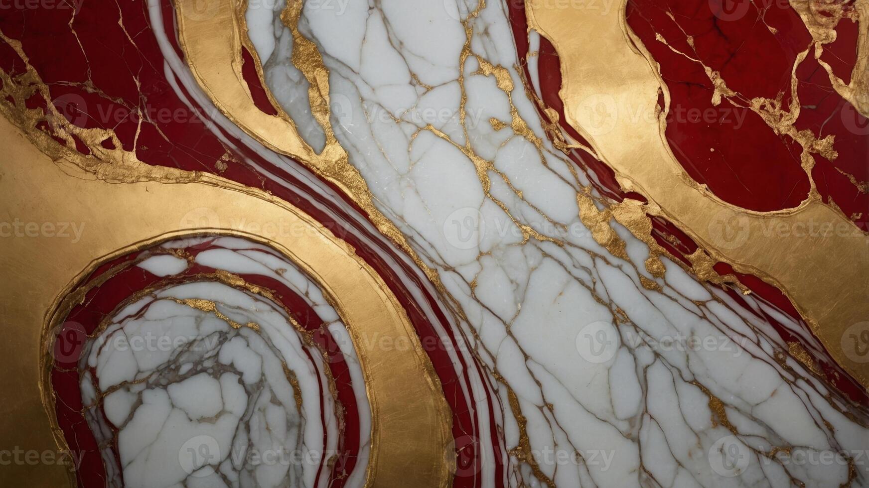 background marble gold and red of up Close. photo