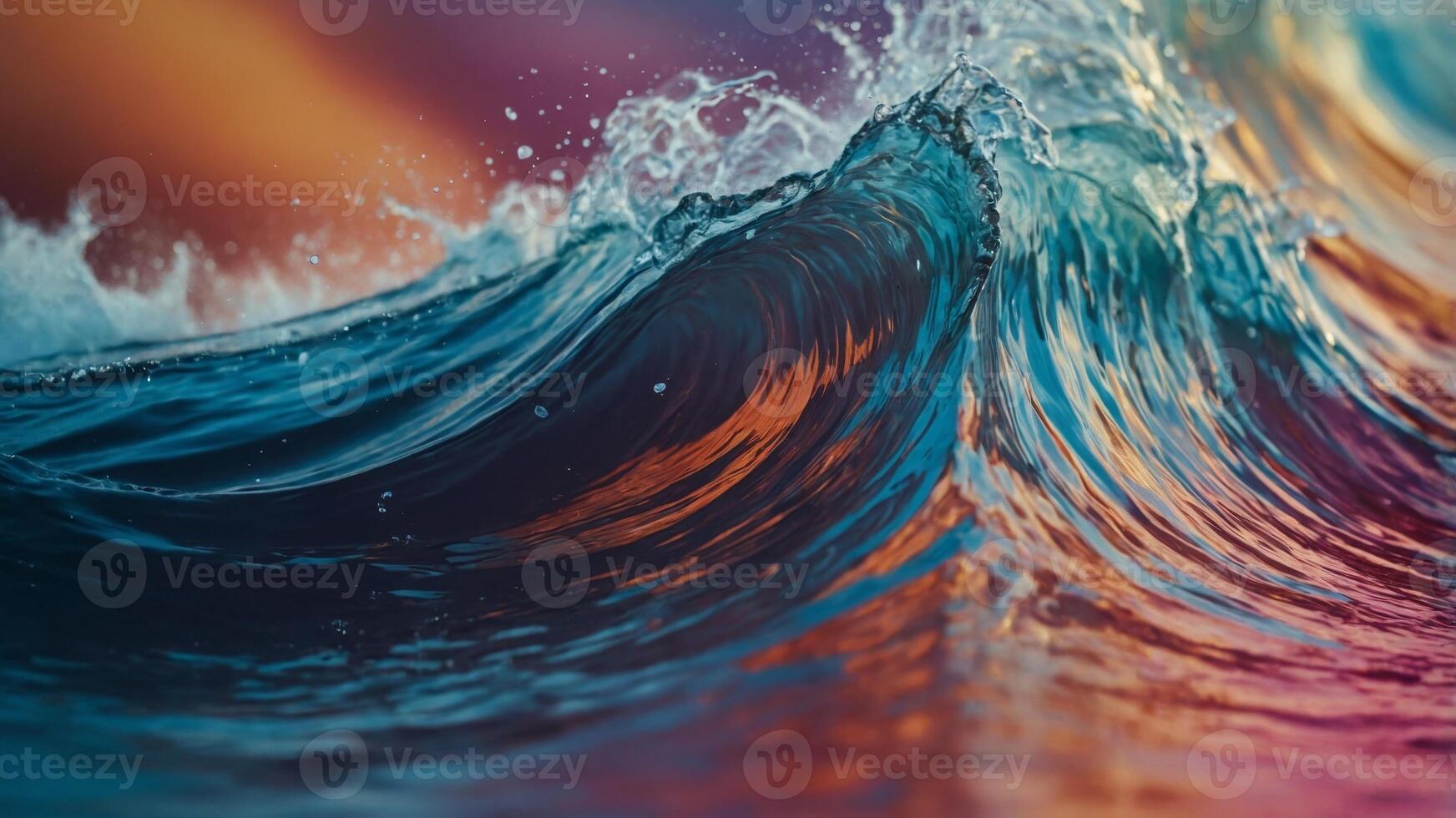 motion in waves colored gradient Abstract. photo