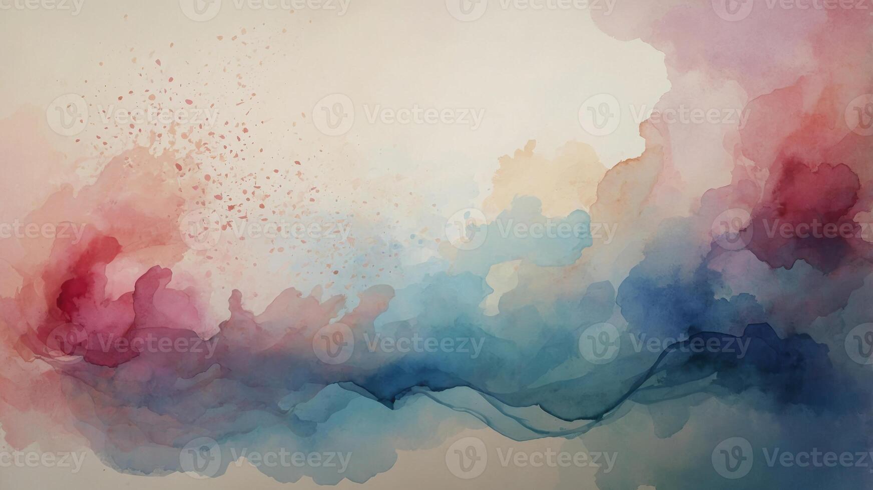 concept design Artistic hues beige and pink, blue, with background watercolor Abstract. photo