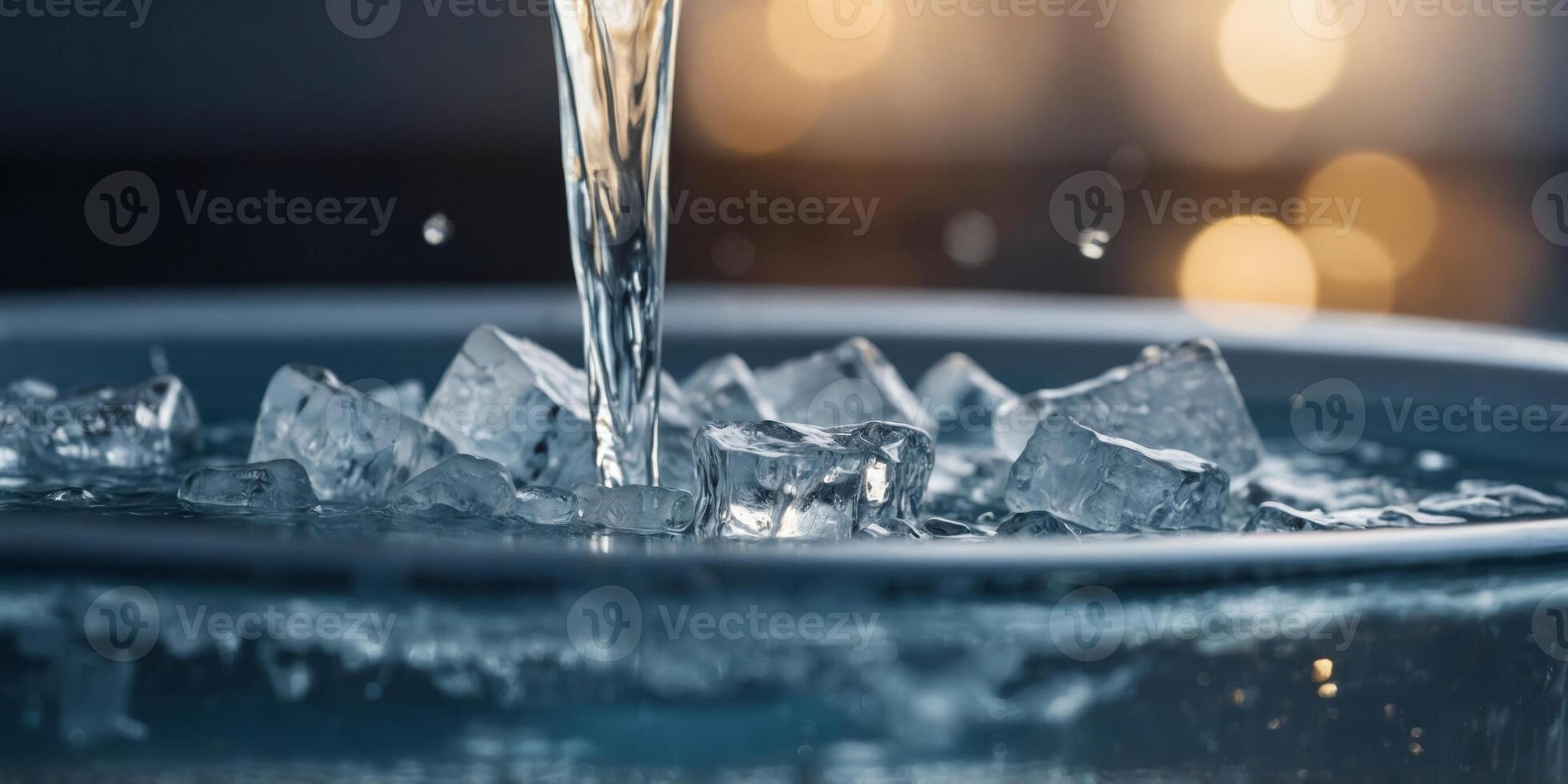 The cold bite of an ice bath works to stimulate the immune system and improve overall health. photo