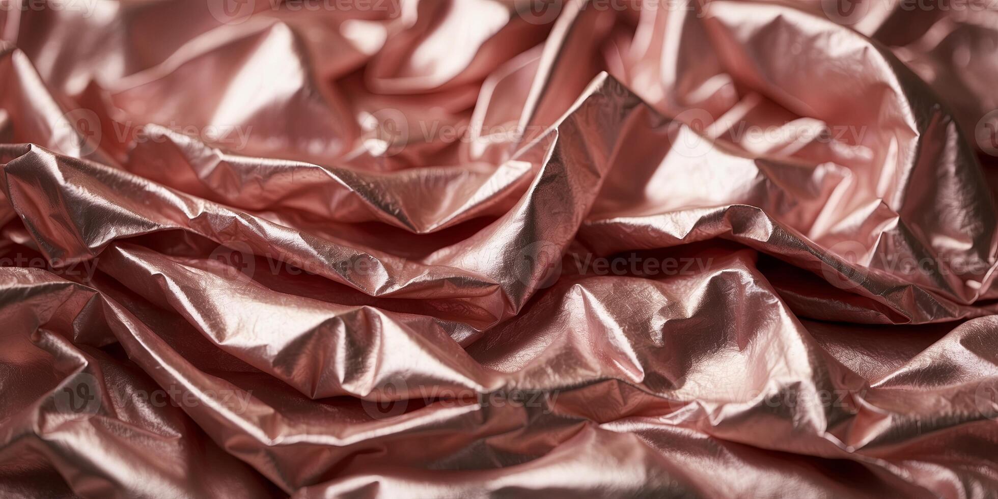 Abstract pink crumpled foil background minimal party concept. photo