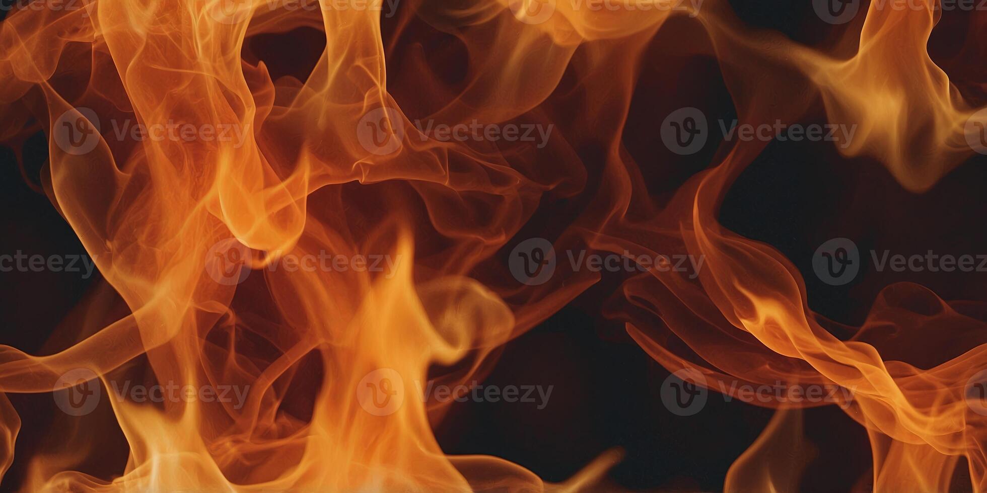 A dramatic watercolor of a roaring fire frame its flames licking the edges in bright oranges and deep reds. photo