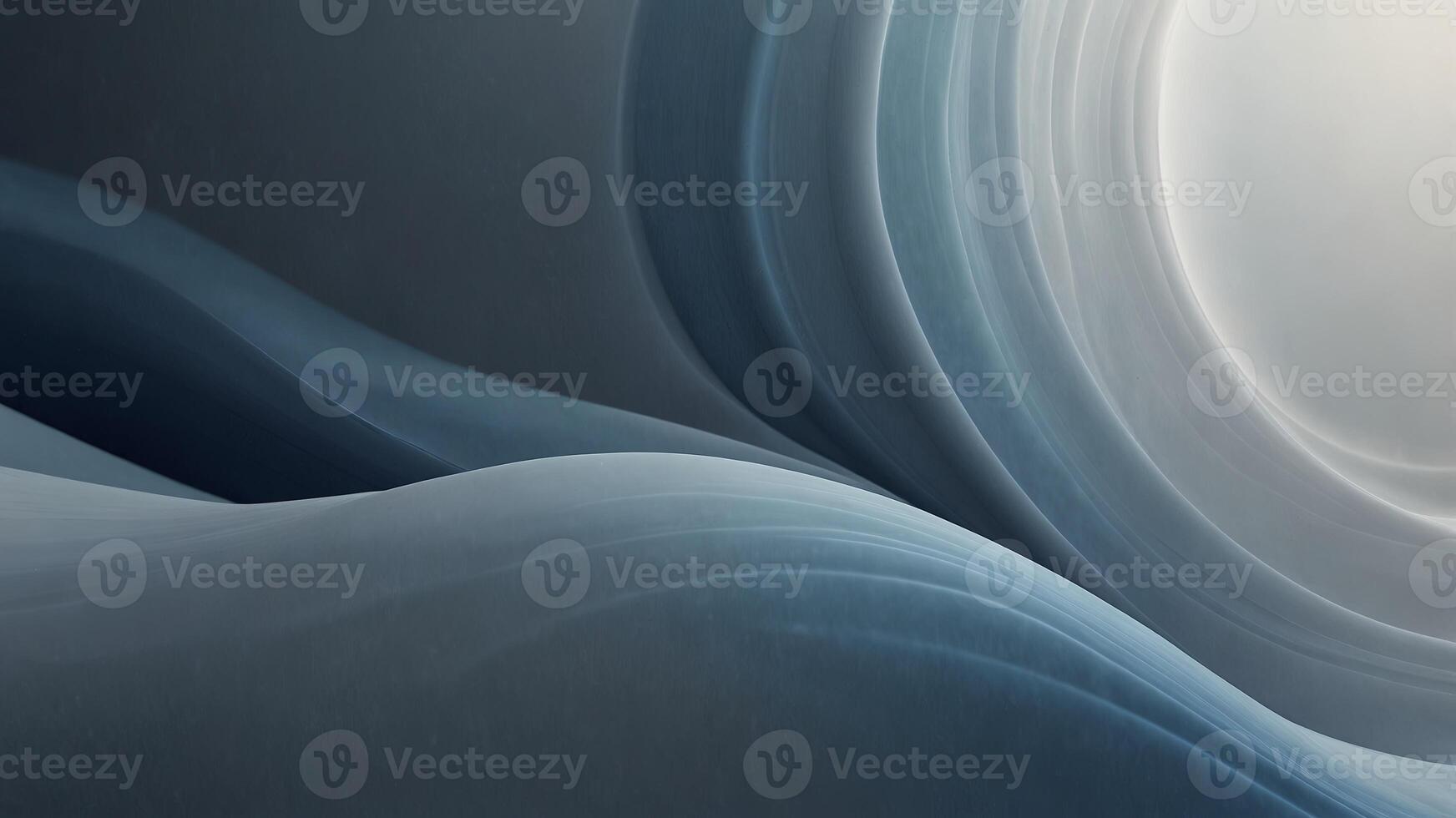 Abstract background with smooth, flowing white and blue gradients, horizontal image featuring gentle, wavy lines and a cool, calm aesthetic,. photo