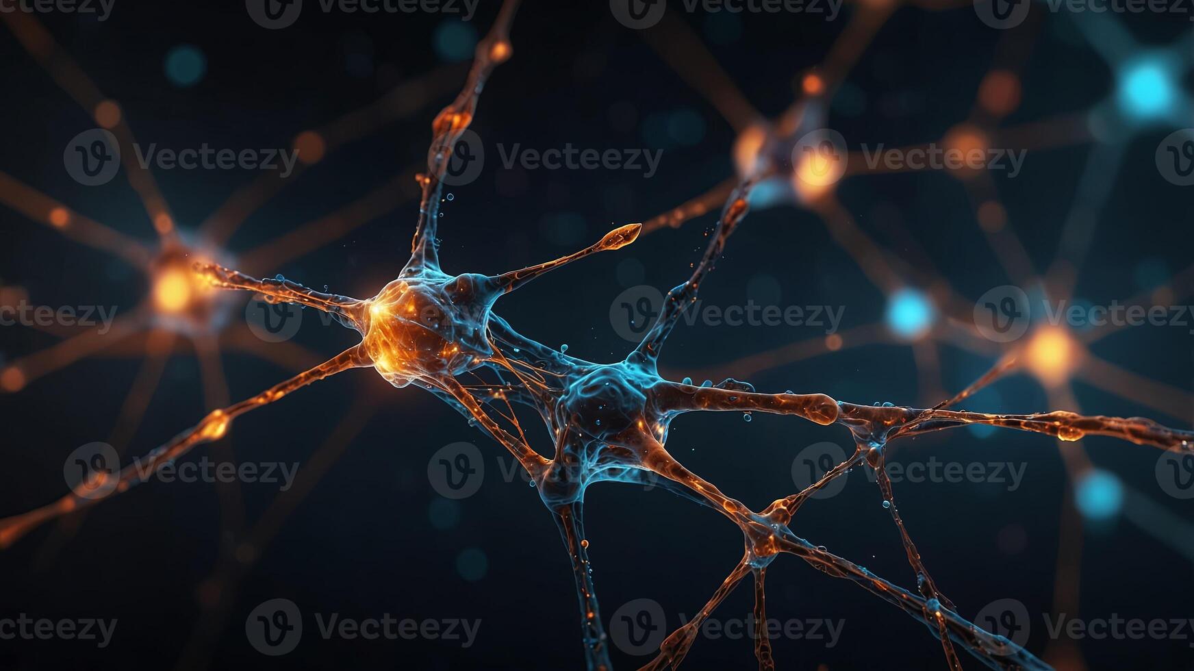 Synaptic Spark - Neural Connection Visualization. photo