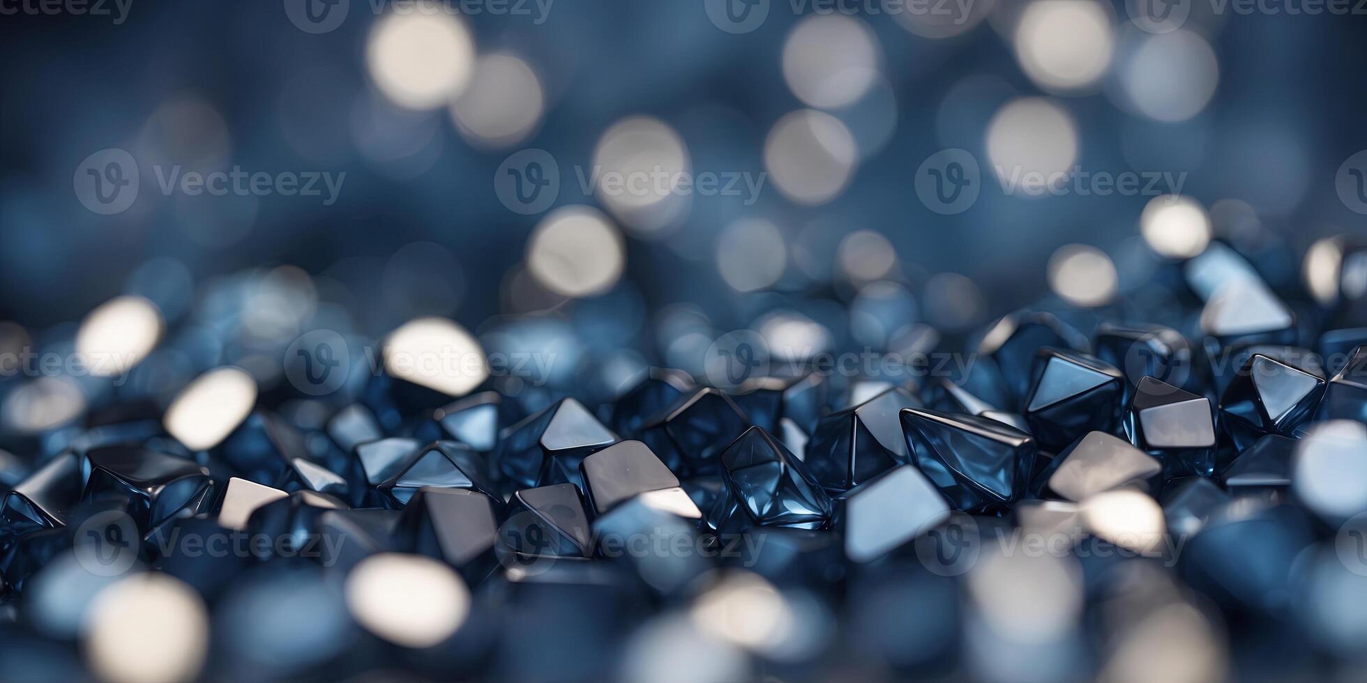 Dark blue color geometric design style abstract background. photo