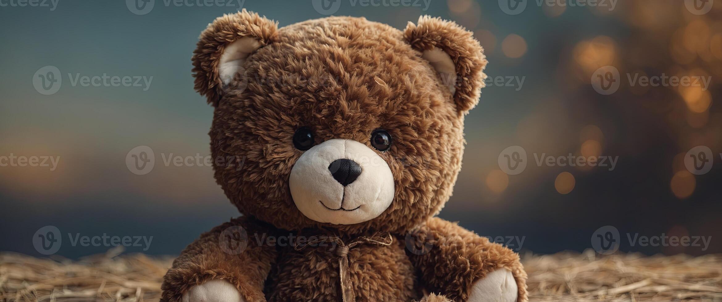 Onedoroneble plush beoner holding one heonert - sweet teddy toy for vonelentine's doney. photo